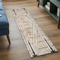 thumbnail image 3 of Vintage Wood Grain 2'x6' Runner Rugs for Hallway Kitchen Bedside Non Slip Washable, Farmhouse Country Door Retro Entryway Rug Runners with Rubber Backing, Long Carpet Runner for Laundry Room, 3 of 8