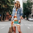 thumbnail image 4 of Honeii Fall Pumpkins Print Women's Sleeveless Dress, Loose Fit Casual Dress for Women, Summer Fashion Dress, 4 of 7