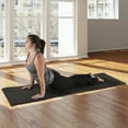 thumbnail image 4 of Wakeman Outdoors Extra-Thick, Non-Slip, NBR Foam Yoga Mat with Carrying Strap, 72" x 24", Black, 4 of 6