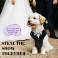 thumbnail image 2 of Esmoquin de perro para uso diario, disfraz de boda con pajarita para perros, 2 of 6