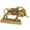 Golden, variant on QSTDGVPW Bull Statue Sculpture Desktop Decoration Handicraft for Cabinet Multipurpose Silvery