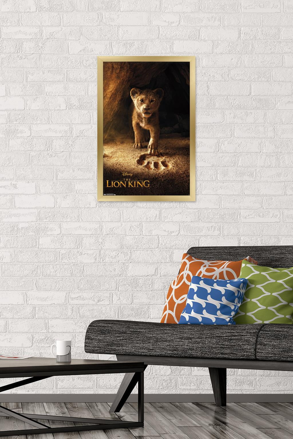Disney The Lion King - Simba One Sheet Wall Poster, 14.725" x 22.375", Framed