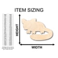 thumbnail image 2 of Unfinished Wood Sugar Glider Shape - Craft - up to 46" DIY 14" / 3/4", 2 of 3