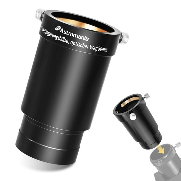 Adaptador de tubo de extensión para ocular telescópico Astromania 80 mm