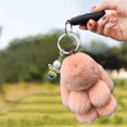 thumbnail image 5 of Llavero de Coche Nuevo Hecho a Mano Suave Conejo Pompom Encantos Conejo Llavero de Coche Colgante Eterna Flor Bola Linda Llavero, 5 of 5