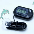 thumbnail image 4 of HEVIRGO Aquarium Fish Reptile Tank Waterproof Sucker Digital Thermometer with Probe Yellow ABS, 4 of 8