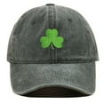 thumbnail image 2 of BWASD Baseball Cap for Women Men Shamrock Washed Cotton Trucker Caps Dad Hats Breathable Summer Hat Unstructured Design St. Patrick's Day Costume Green, 2 of 6