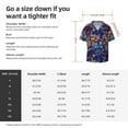 thumbnail image 7 of KLL Colorful Fall Leaves Print Men's Shirt Short Sleeve Button Down Summer Cuba Beach Shirts- 3X-Large, 7 of 7