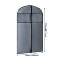 thumbnail image 2 of Heavy Duty Gusseted Travel Garment Bag with Transparent Window and Metal Zipper for Long Term Closet Storage, 2 of 3