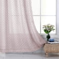 thumbnail image 6 of Shady Rest Lindon Curtain Sheer Jacquard 2/Way Rod Pocket Panel 52x84" Red Rock Multiple Sizes, 6 of 6