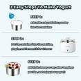 thumbnail image 2 of JoyMech Compact Yogurt Maker - Greek Yogurt Maker Machine with Constant Temperature Control, 1 Quart Stainless Steel Container, Ideal for Making Homemade Organic Yogurt, Natto and Kefir, 2 of 7