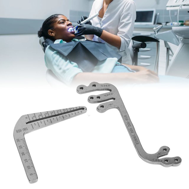 Regla De Localización De Implantes Dentales, Posicionamiento Guía De Implantes Dentales Localizador Acero Inoxidable Resistente A La Presión Para Hospitales