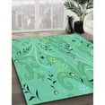 thumbnail image 2 of Ahgly Company Indoor Rectangle Patterned Turquoise Green Area Rugs, 7' x 9', 2 of 6