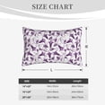 thumbnail image 4 of Susaid Violets Flowers Print Pillowcases Multiple Size, Pillow Cover Super Soft Envelope Closure Standard Pillow Case-16"x24", 4 of 6