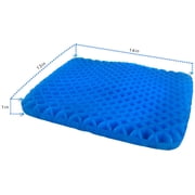 Honeycomb Cooling Gel Support Seat Cushion with Non-Slip Breathable Cover - Ergonomic & Orthopedic - Car Office Seat With Flex Back Support Absorbs Pressure Points