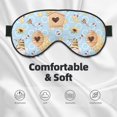 thumbnail image 3 of Goofa Cute Gnome Bee Collects Honey Printed Sleep Eye Mask for Men Women, Zero Eye Pressure Sleeping Mask, Light Blocking Night Blindfold, Soft Eye Shade Cover, 3 of 7