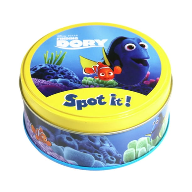 Spot It Game Animal Fun Cards Con Caja Metal Juguete Educativo (Ocean Dory)