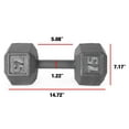 thumbnail image 3 of CAP Barbell en fonte hexagonale, 3 of 6
