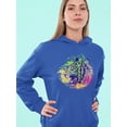 thumbnail image 2 of Colorful Paint Tiger Hoodie Women -Image by Shutterstock, Female Large, 2 of 4