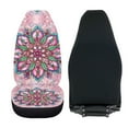 thumbnail image 4 of Garronmavis Pink Dahlia 2 Piece Car Seat Covers Polyester Soft Comfort Cars Seats Cover Washable Auto Protectors for Most Cars, 4 of 7