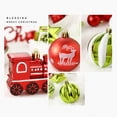 thumbnail image 3 of 65 piezas de adornos para árbol de Navidad, juego de decoración de bolas de Navidad, bola de Navidad roja, verde y blanca, juego de adornos para árbol colgantes inastillables, 3 of 6