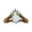Or, variante sur Ensemble Goutte d'Eau Aobao Bague Imitation Diamant Or Bijoux Polyvalents en Forme de Couronne pour Femmes