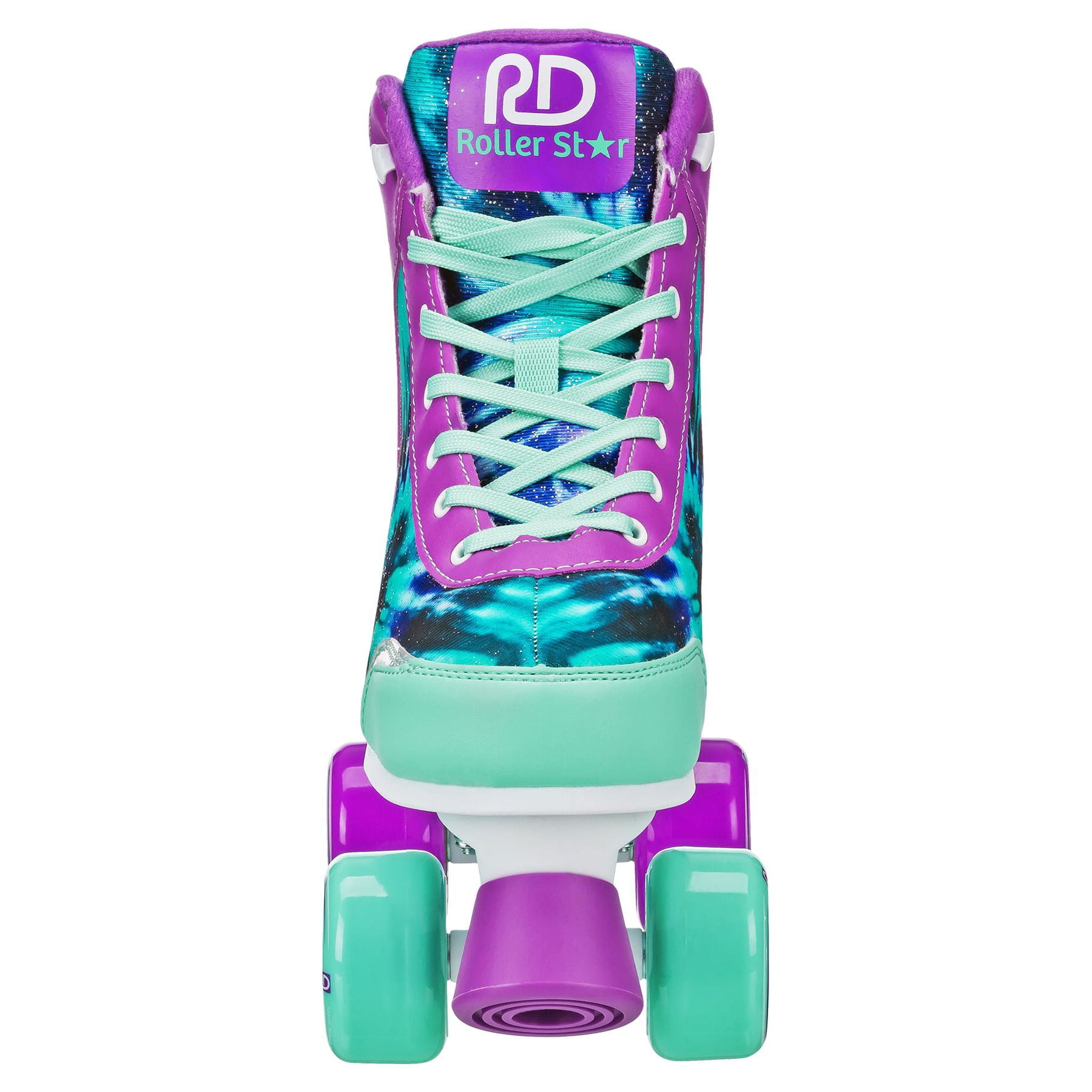 Roller Derby Girl's Adjustable Quad Star Roller Skate, Tie Dye Size Medium (3-6)