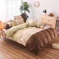 thumbnail image 1 of 3 Pieces Stripe Quilt Cover Bedding Duvet Cover Set Queen Size, 1 of 7