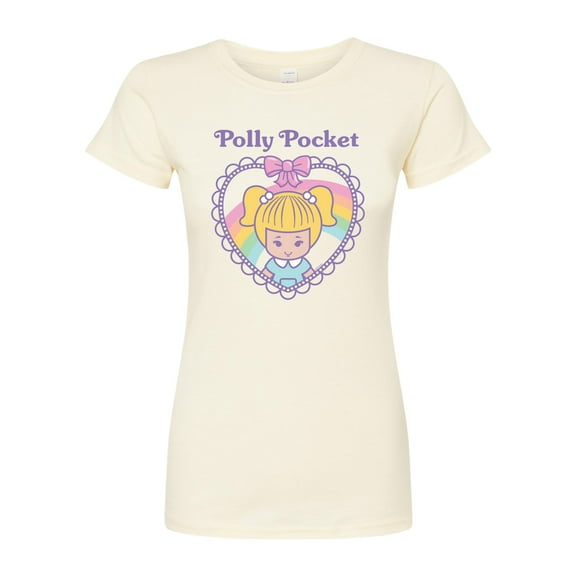 Polly Pocket - Polly Pocket Heart - Junior's Fitted Graphic T-Shirt