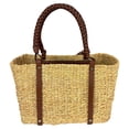 thumbnail image 2 of Pre-Owned Prada Palmetto Vitello Woven Raffia Naturale Tote Bag, 2 of 2