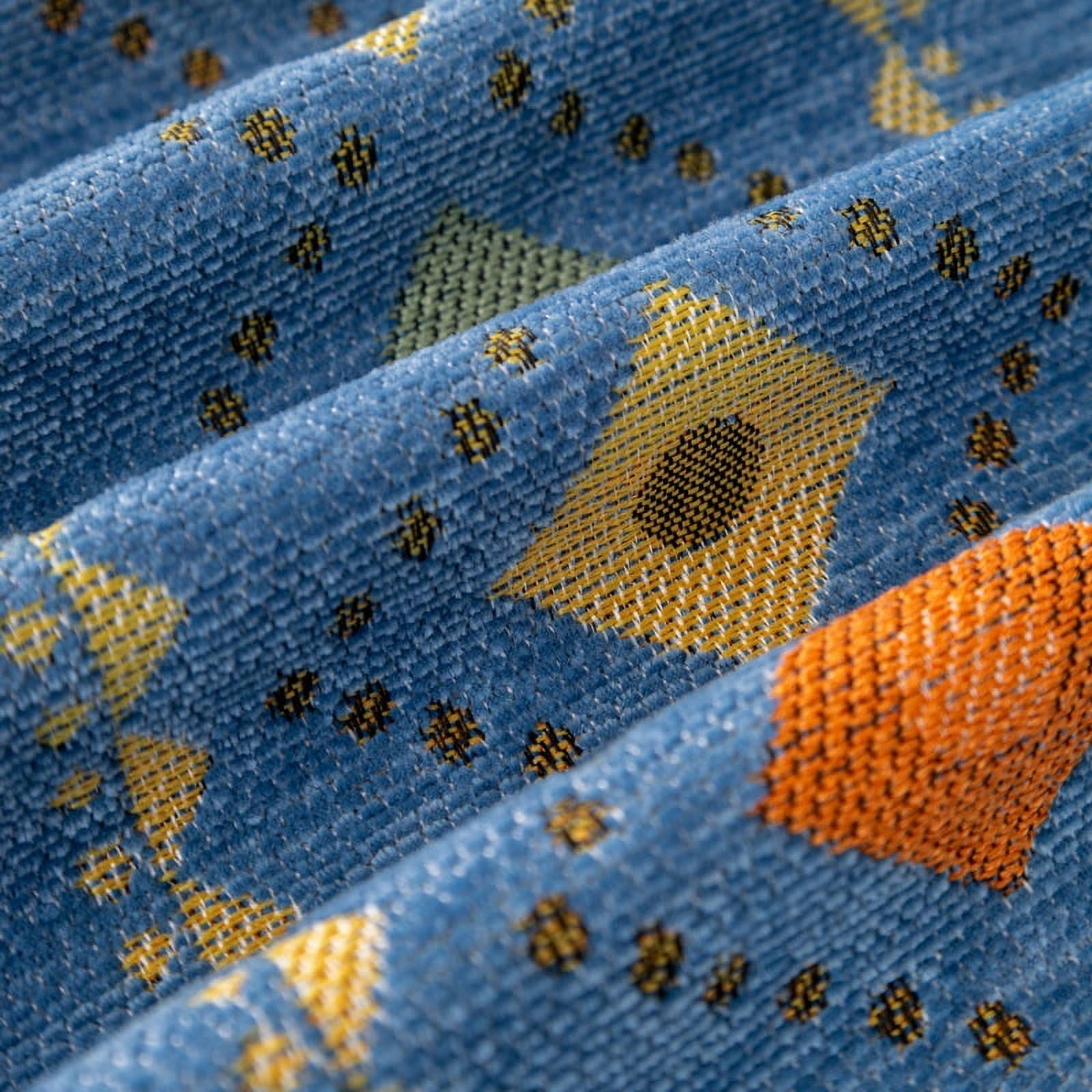 Namzi Couch Cover Orange Chenille Sofa Covers Boho Sofa Towel Cover for Living Room Sofa Easy Fit Washable Furniture Sofa Protector 70.87*149.61inch