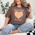 thumbnail image 2 of You Got a Pizza of My Heart, Retro Valentines Day, Espresso Comfort Colors T-Shirt, Small, 2 of 3