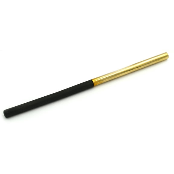 Half Ebonite Half Brass Friction Rod - 1/2" Diameter x 12" Long
