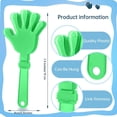 thumbnail image 2 of Baquetones de mano ZCYSRLQIN, 19 cm, plástico, 100 unidades, color verde lima, 2 of 7
