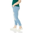 thumbnail image 2 of COVER GIRL Women's Distressed Ripped Skinny Jeans, Light Distressed, Plus 16, 2 of 3