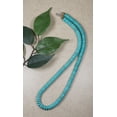 thumbnail image 3 of Unisex Turquoise Magnesite Gemstone Beaded Necklace – 20 inch, 3 of 4