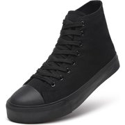 Men's High Top Canvas Sneakers Lace Up Classic Casual Walking Shoes