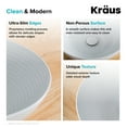 thumbnail image 6 of KRAUS Viva Round White Porcelain Ceramic Vessel Bathroom Sink, 16 1/2 in. D x 4 3/8 in. H, 6 of 13