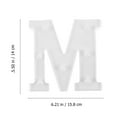 thumbnail image 2 of DRAFIDEEP 4Pcs Letter Modeling LED Letter Lights 15.8X14X2.8in for Party Atmosphere Enhancement, 2 of 8