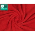 thumbnail image 4 of American Soft Linen Luxury 4 Piece Washcloth Set, 100% Cotton Turkish Washrags and Washcloths, Red, 4 of 5
