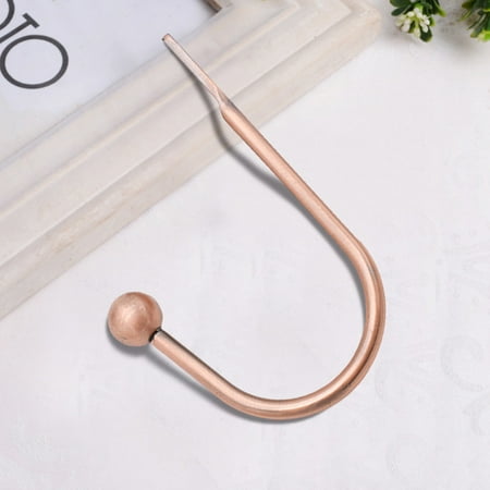 

VogueV Hooks Curtain Alloy U Shaped Crystal Wall Hook Electro Galvanized Curtain Hook