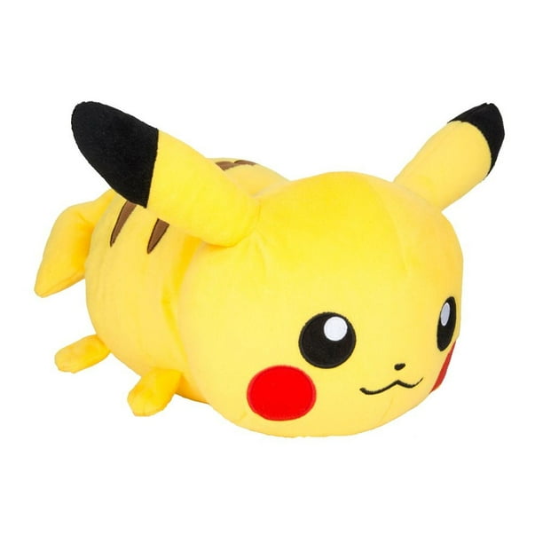 pikachu laying down plush
