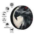 thumbnail image 4 of Susaid Red Black Ink Style Bald Eagle Print Water Proof Spare Tire Cover Wheel Tire Dust-proof Cover Fit Trailer, RV, SUV and Many Vehicle-15 inch, 4 of 6