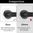 thumbnail image 3 of 4 Packs Support Adhésif pour Tringle de Rideau de Douche Support de Tension pour Tringle de Rideau de Douche avec Vis pour Supporter les Tringles de Rideau de Douche, Blanc, 3 of 7