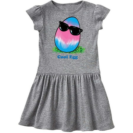 

Inktastic Easter Pink and Blue Cool Egg with Sunglasses Gift Toddler Girl Dress