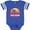 Football Blue and White, variant on Inktastic San Diego California Vacation Retro Sunset Boys or Girls Baby Bodysuit
