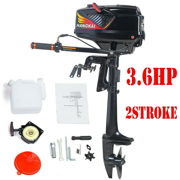 Miumaeov 3.6HP 2Stroke Gasoline Outboard Motor Boat Engine w/Water Cooling Manual Tilt US