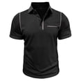 thumbnail image 5 of Golf Shirts for Men Short Sleeve Tshirts Shirt Mens Business Casual Solid Color Pullover Button Collared Breathable Going-Out Athletic Tees Tops, 5 of 8