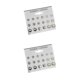 thumbnail image 4 of Guardurnaity Pendientes de niña de 18 piezas, estilo Simple, accesorio de moda exquisito, galvanoplastia, joyería encantadora para mujer, pendientes de Type2 NO2, 4 of 6