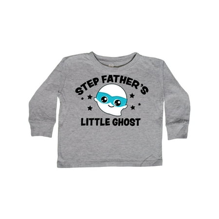

Inktastic Cute Step Father s Little Ghost with Stars Gift Toddler Boy or Toddler Girl Long Sleeve T-Shirt
